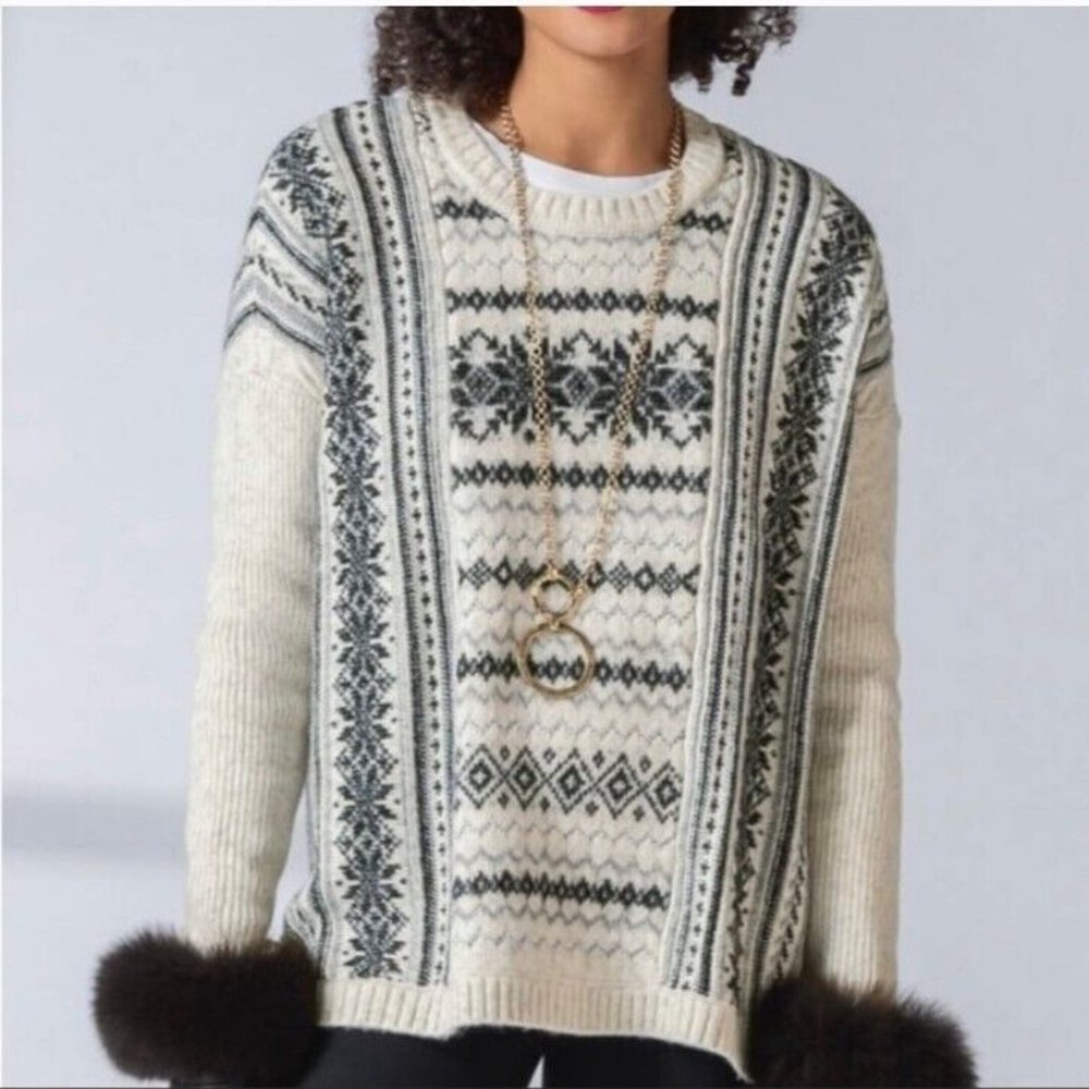 CAbi Chalet sweater, size medium